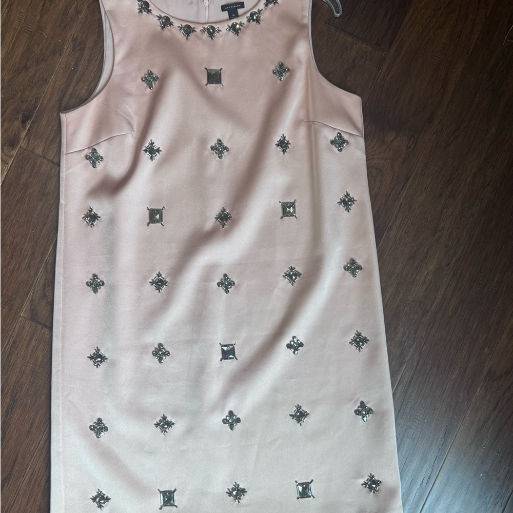 Elegant Pink Embellished Dress